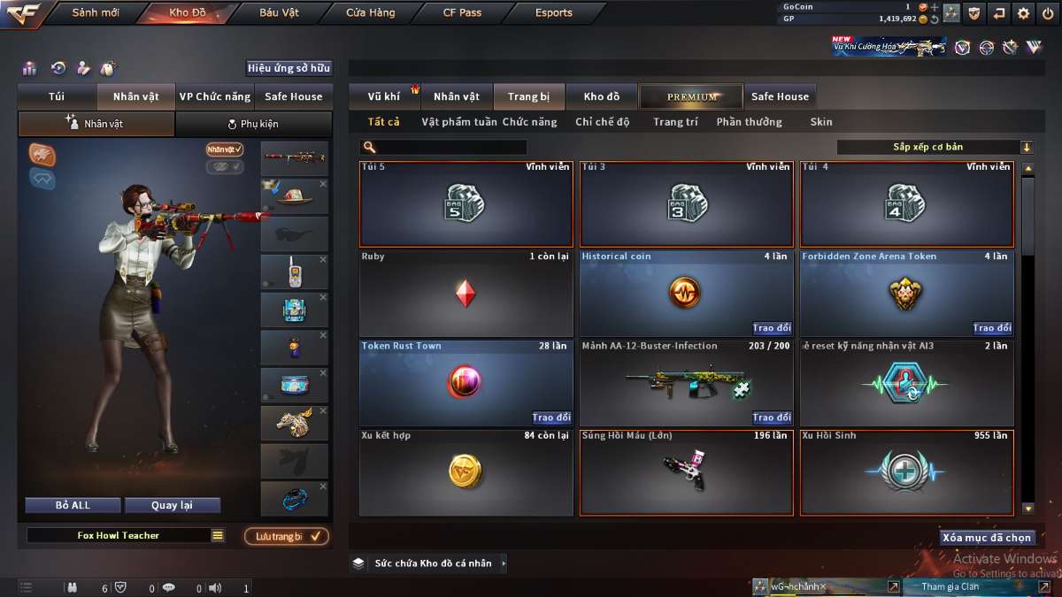 shop acc cf uy tin gia re